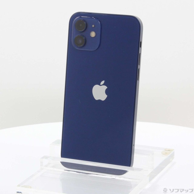 (中古)Apple iPhone12 128GB ブルー MGHX3J/A SIMフリー(251-ud)