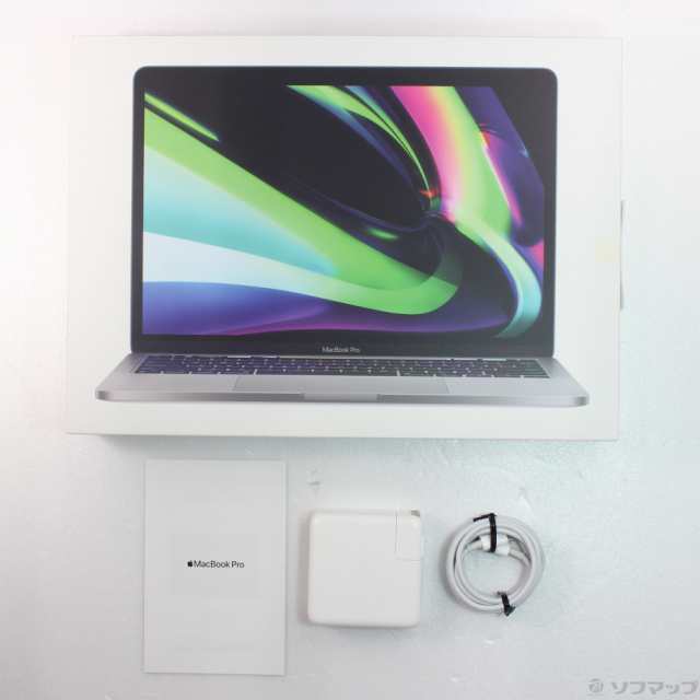 (中古)MacBook Pro 13.3-inch Late 2020 MYD92J/A M1 8コアCPU_8コアGPU 8GB SSD512GB スペースグレイ (12.6 Monterey)(344-ud)