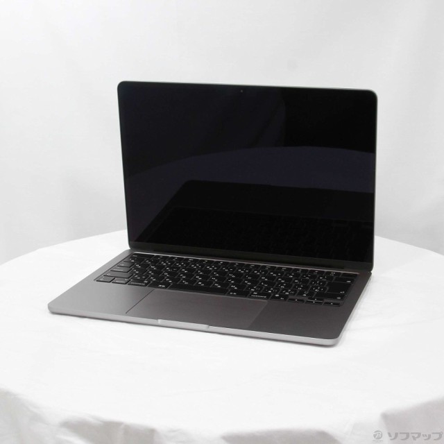 (中古)MacBook Air 13.6-inch Mid 2022 MLXW3J/A M2 8コアCPU_8コアGPU 8GB SSD256GB スペースグレイ (12.6 Monterey)(344-ud)