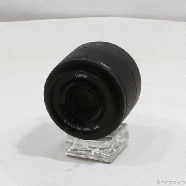 (中古)Panasonic LUMIX G 25mm F1.7 ASPH. H-H025 ブラック(344-ud)