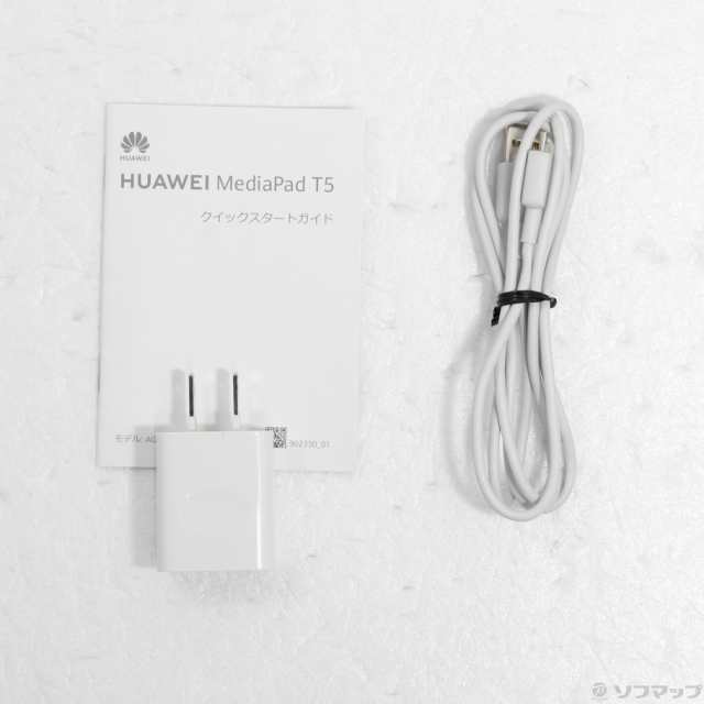 (中古)HUAWEI MediaPad T5 10 J:COM 32GB ブラック AGS2-W09 Wi-Fi(377-ud)