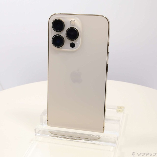 (中古)Apple iPhone13 Pro 128GB ゴールド MLUH3J/A SIMフリー(276-ud)