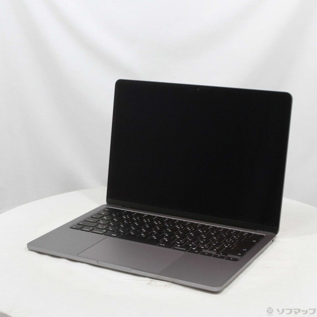 (中古)MacBook Air 13.6-inch Mid 2022 MLXW3J/A M2 8コアCPU_8コアGPU 8GB SSD256GB スペースグレイ (12.6 Monterey)(258-ud)