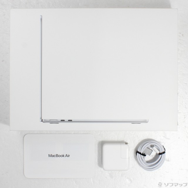 (中古)(展示品) MacBook Air 13.6-inch Mid 2022 MLXY3J/A M2 8コアCPU_8コアGPU 8GB SSD256GB シルバー (14.6 Sonoma)(349-ud)