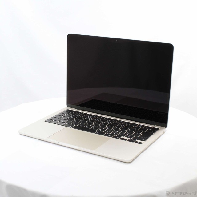 (中古)Apple MacBook Air 13.6-inch Mid 2022 MLY13J/A Apple M2 8コアCPU_8コアGPU 8GB SSD256GB スターライト (12.6 Monterey)(258-ud)