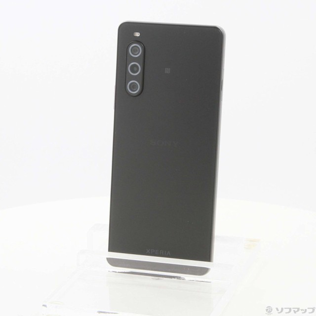 (中古)SONY Xperia 10 V 128GB ブラック XQ-DC44-B1JPCX0 SIMフリー(196-ud)