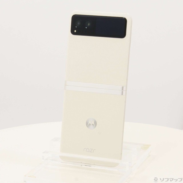 (中古)Motorola motorola razr 40 256GB バニラクリーム PAYC0001JP SIMフリー(262-ud)