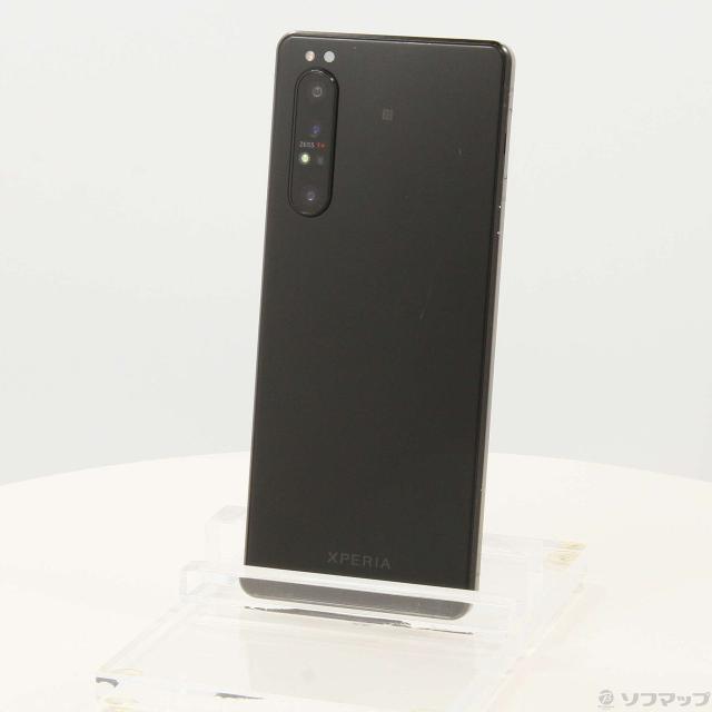 中古)SONY Xperia 1 II 256GB フロストブラック XQ-AT42 SIM