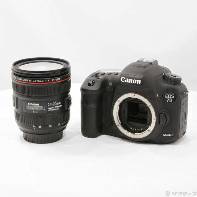 (中古)Canon EOS 7D MarkII (2020万画素/SDXC) EF24-70L IS USM レンズキット(349-ud)