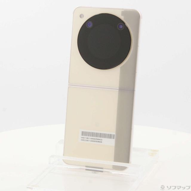 中古)ZTE Libero Flip 128GB ゴールド A304ZT Y!mobile SIMフリー(269-ud)