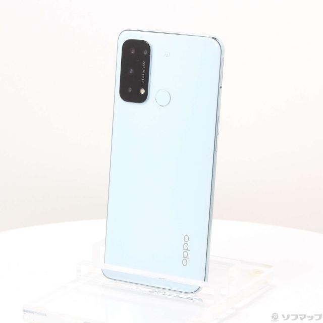 OPPO - OPPO Oppo Reno5 A(アイスブルー) 6.5型 6GB/128GB OPPO SIMフリースマートフォン OPPO Reno5A アイスブルー