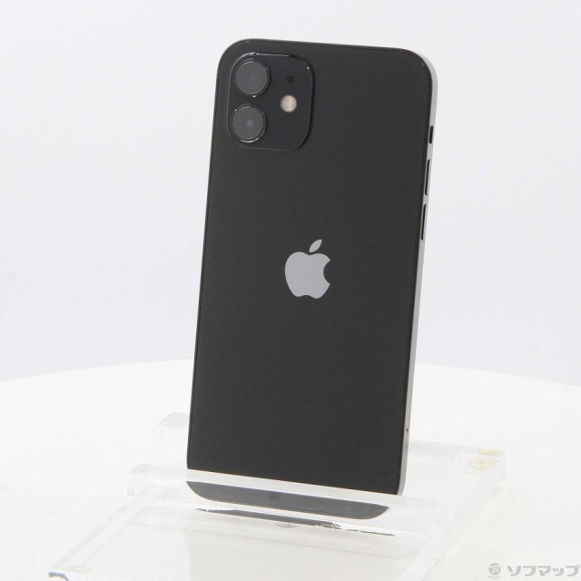 (中古)Apple iPhone12 128GB ブラック MGHU3J/A SIMフリー(196-ud)