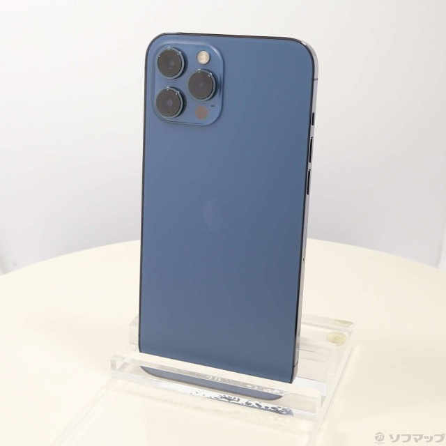 (中古)Apple iPhone12 Pro Max 256GB パシフィックブルー MGD23J/A SIMフリー(344-ud)