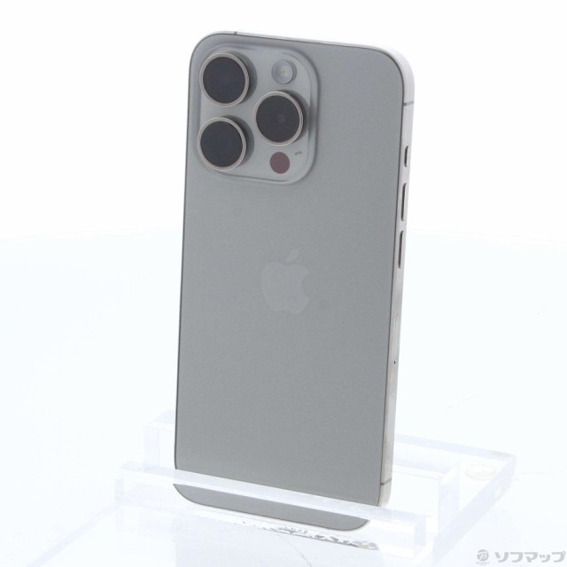 (中古)Apple iPhone15 Pro 128GB ナチュラルチタニウム MTU93J/A SIMフリー(305-ud)