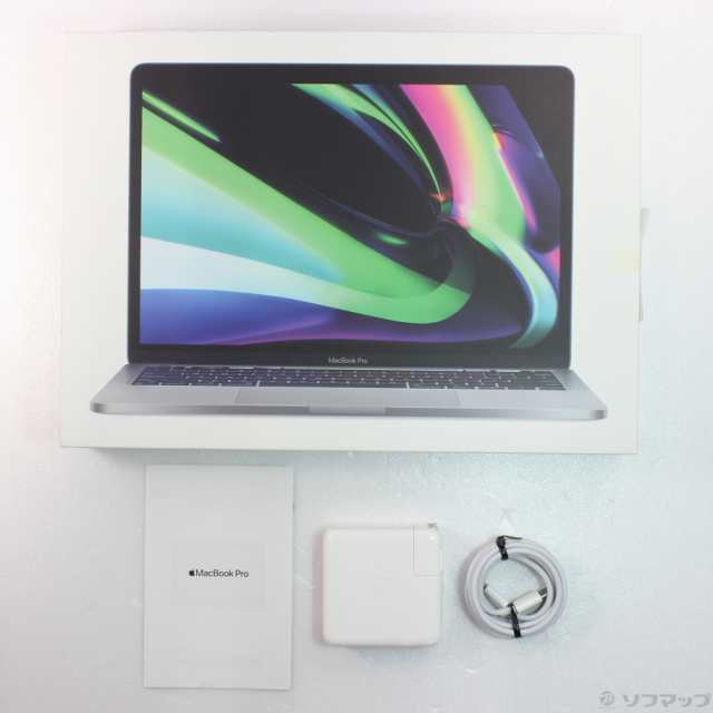 (中古)MacBook Pro 13.3-inch Late 2020 MYD92J/A M1 8コアCPU_8コアGPU 8GB SSD512GB スペースグレイ (12.6 Monterey)(258-ud)