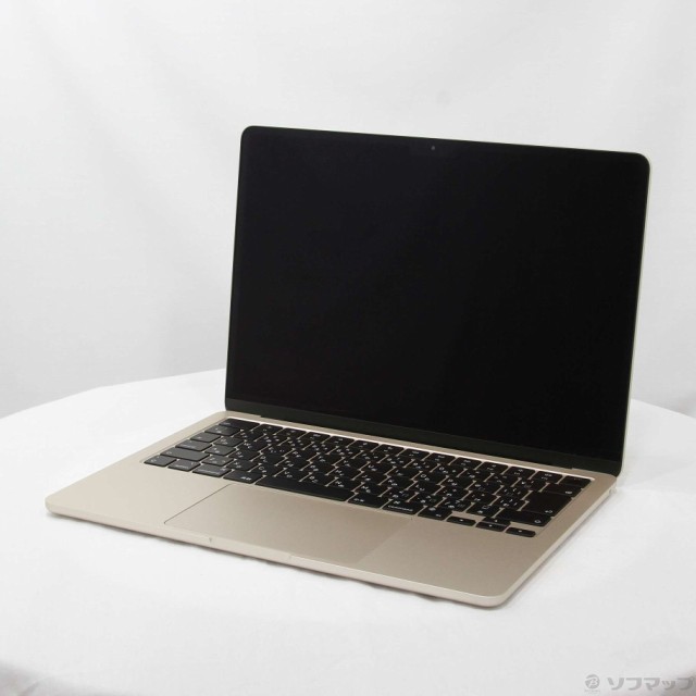 (中古)Apple MacBook Air 13.6-inch Mid 2022 MLY13J/A Apple M2 8コアCPU_8コアGPU 8GB SSD256GB スターライト (12.6 Monterey)(258-ud)