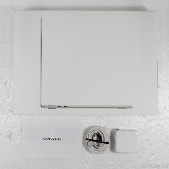 (中古)Apple MacBook Air 13.6-inch Mid 2022 MLY13J/A Apple M2 8コアCPU_8コアGPU 8GB SSD256GB スターライト (12.6 Monterey)(258-ud)