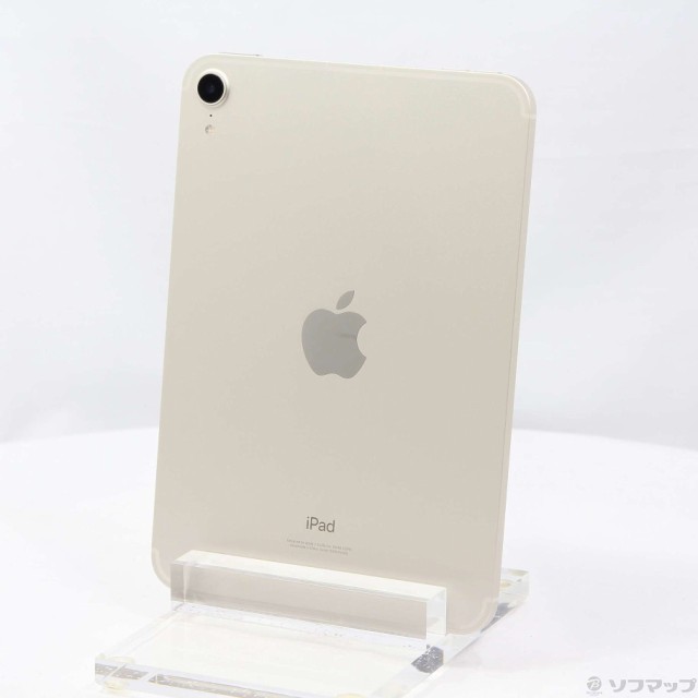 (中古)Apple iPad mini 第6世代 64GB スターライト MK8C3J/A SIMフリー(251-ud)