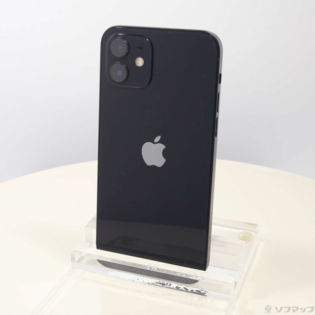 (中古)Apple iPhone12 128GB ブラック MGHU3J/A SIMフリー(352-ud)