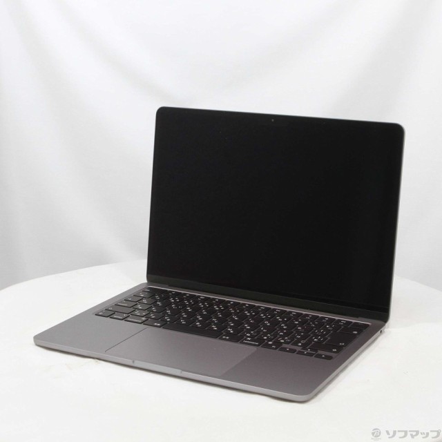 (中古)MacBook Air 13.6-inch Mid 2022 MLXW3J/A M2 8コアCPU_8コアGPU 8GB SSD256GB スペースグレイ (12.6 Monterey)(349-ud)