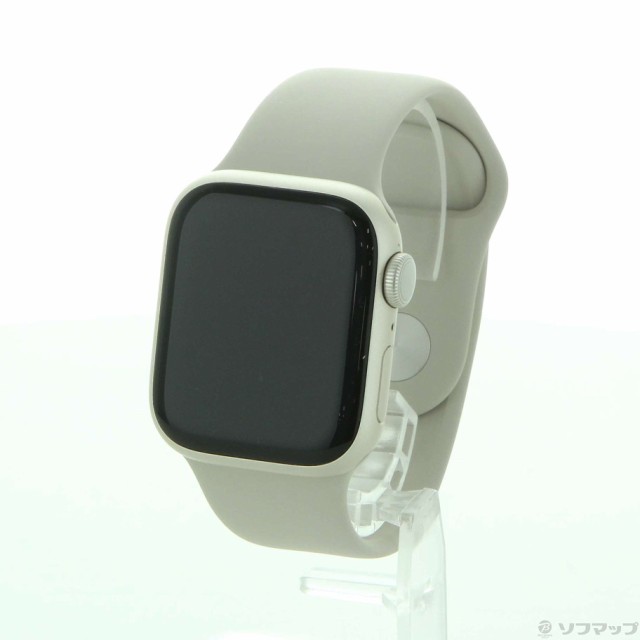 (中古)Apple Apple Watch Series 9 GPS 41mm スターライトアルミニウムケース スターライトスポーツバンド(344-ud)