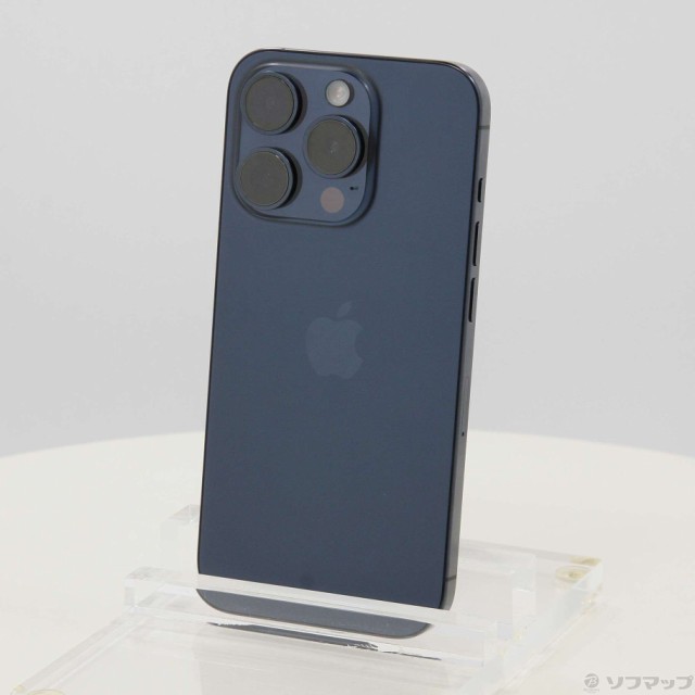 (中古)Apple iPhone15 Pro 128GB ブルーチタニウム MTUA3J/A SIMフリー(348-ud)