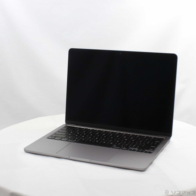 (中古)MacBook Air 13.6-inch Mid 2022 MLXW3J/A M2 8コアCPU_8コアGPU 8GB SSD256GB スペースグレイ (12.6 Monterey)(348-ud)