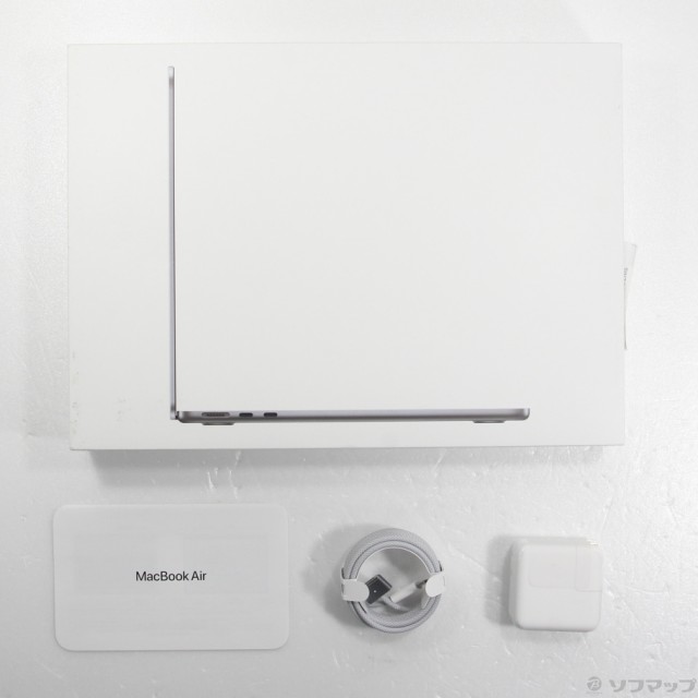 (中古)MacBook Air 13.6-inch Mid 2022 MLXW3J/A M2 8コアCPU_8コアGPU 8GB SSD256GB スペースグレイ (12.6 Monterey)(348-ud)