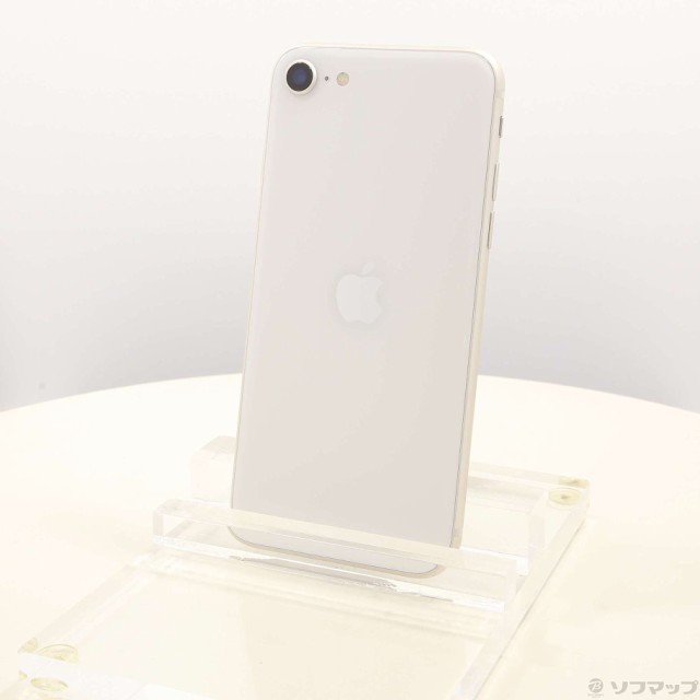 (中古)Apple iPhone SE 第3世代 128GB スターライト MMYG3J/A SIMフリー(198-ud)