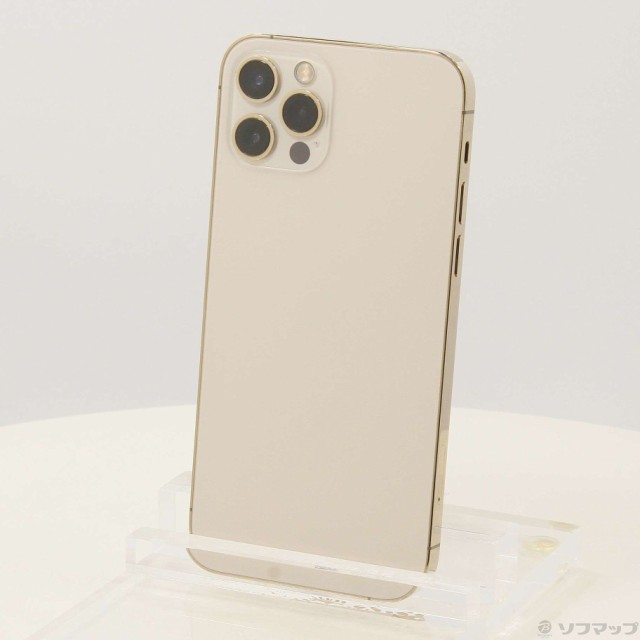 (中古)Apple iPhone12 Pro 256GB ゴールド MGMC3J/A SIMフリー(269-ud)