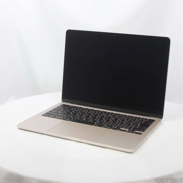 (中古)Apple MacBook Air 13.6-inch Mid 2022 MLY13J/A Apple M2 8コアCPU_8コアGPU 8GB SSD256GB スターライト (12.6 Monterey)(269-ud)