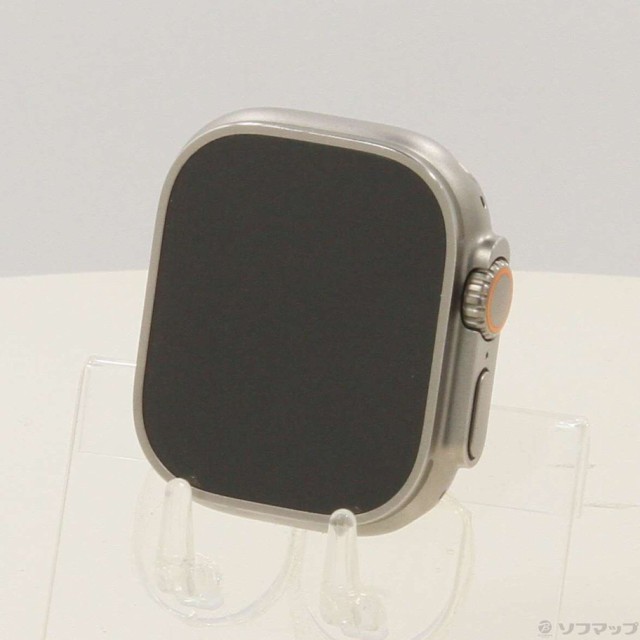 (中古)Apple Apple Watch Ultra GPS + Cellular 49mm チタニウムケース バンド無し(377-ud)