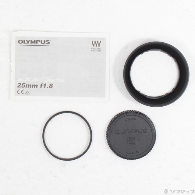 (中古)OLYMPUS M.ZUIKO DIGITAL 25mm F1.8 (ブラック) (μ4/3)(348-ud)