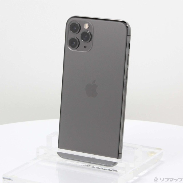 (中古)Apple iPhone11 Pro 256GB スペースグレイ MWC72J/A SIMフリー(348-ud)