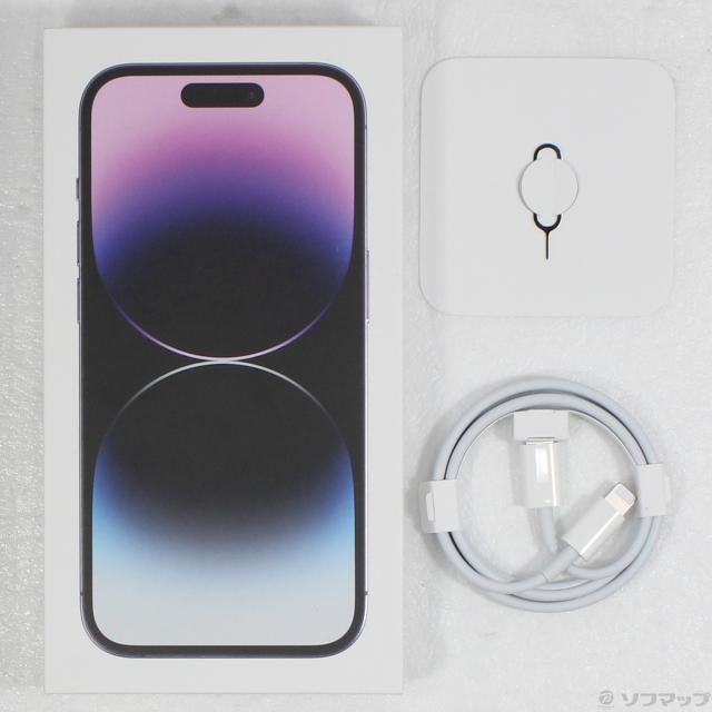 中古)Apple iPhone14 Pro 256GB ディープパープル MQ1E3J/A SIMフリー 