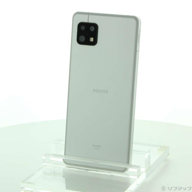 (中古)SHARP AQUOS sense6 64GB シルバー SHG05 au SIMフリー(349-ud)の通販は