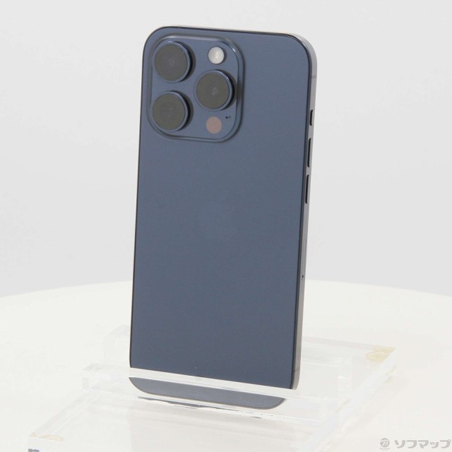 (中古)Apple iPhone15 Pro 128GB ブルーチタニウム MTUA3J/A SIMフリー(196-ud)