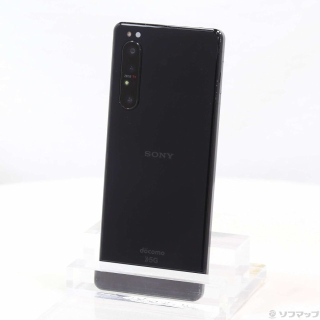 (中古)SONY Xperia 1 II 128GB ブラック SO-51A docomoロック解除SIMフリー(258-ud)