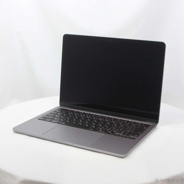 (中古)MacBook Air 13.6-inch Mid 2022 MLXW3J/A M2 8コアCPU_8コアGPU 8GB SSD256GB スペースグレイ (12.6 Monterey)(381-ud)