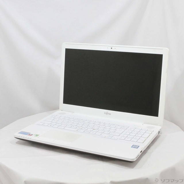 (中古)FUJITSU 格安安心パソコン LIFEBOOK AH49/X FMVA49XWZ プレミアムホワイト (Windows 10)(377-ud)