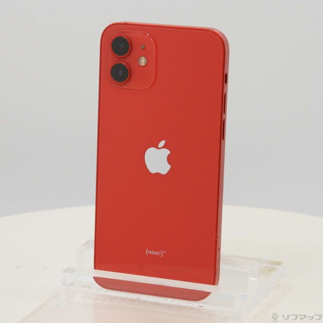 (中古)Apple iPhone12 128GB プロダクトレッド MGHW3J/A SIMフリー(368-ud)