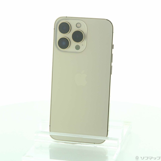 (中古)Apple iPhone13 Pro 128GB ゴールド MLUH3J/A SIMフリー(381-ud)