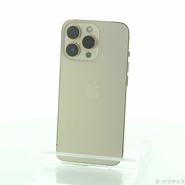 (中古)Apple iPhone13 Pro 128GB ゴールド MLUH3J/A SIMフリー(381-ud)