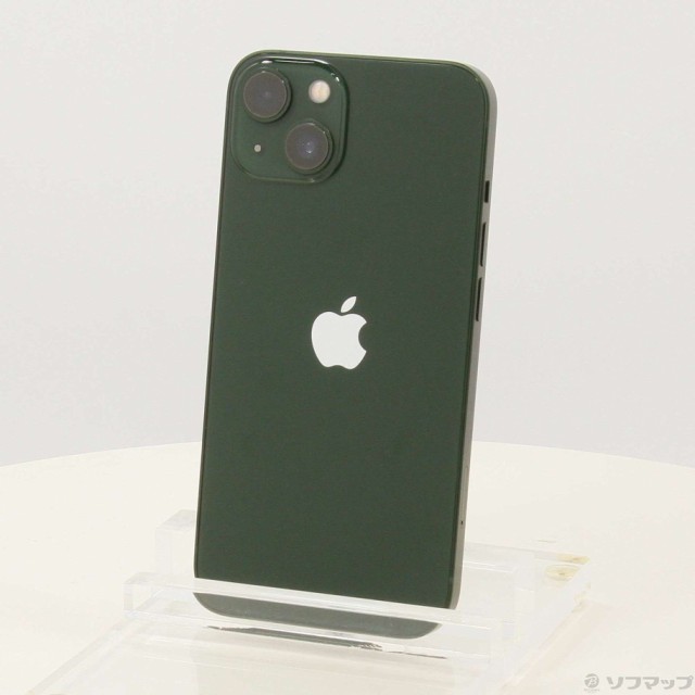 (中古)Apple iPhone13 128GB グリーン MNGG3J/A SIMフリー(349-ud)