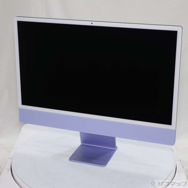 (中古)Apple iMac 24-inch Mid 2021 Z130 Apple M1 8コアCPU_8コアGPU 8GB SSD256GB パープル (12.7 Monterey)(348-ud)