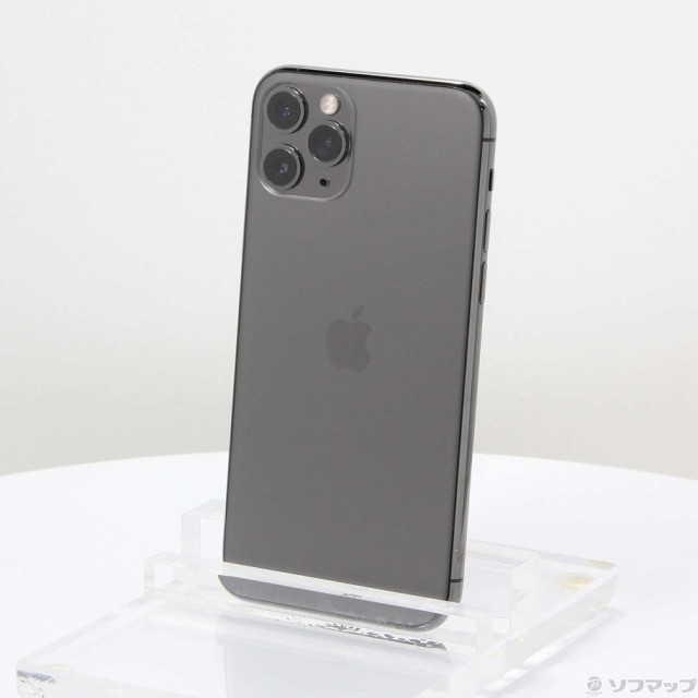 (中古)Apple iPhone11 Pro 256GB スペースグレイ MWC72J/A SIMフリー(276-ud)