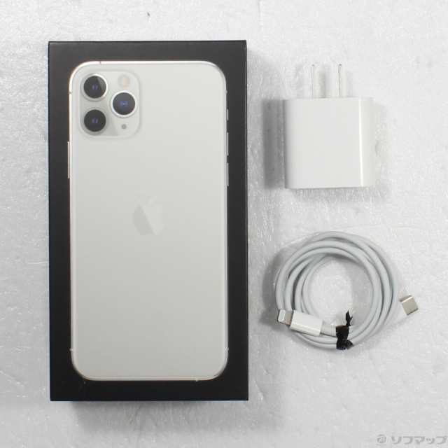 (中古)Apple iPhone11 Pro 256GB シルバー MWC82J/A SIMフリー(269-ud)