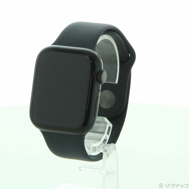 (中古)Apple Apple Watch Series 9 GPS 45mm ミッドナイトアルミニウムケース ミッドナイトスポーツバンド(251-ud)