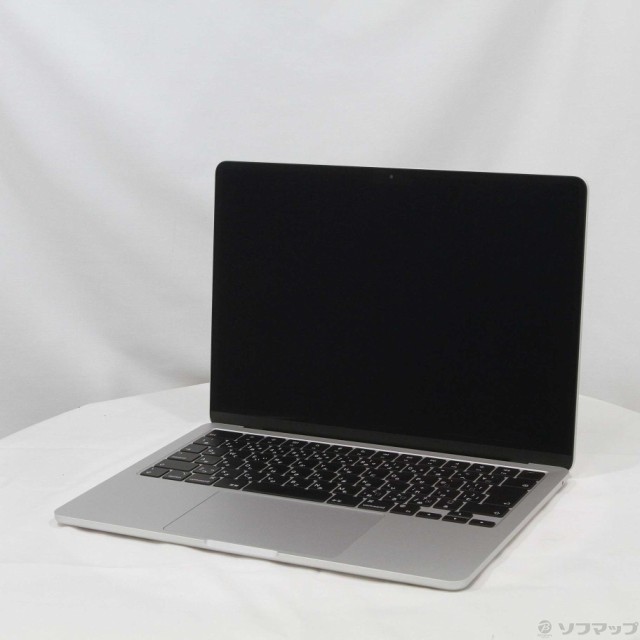 (中古)(展示品) MacBook Air 13.6-inch Mid 2022 MLXY3J/A M2 8コアCPU_8コアGPU 8GB SSD256GB シルバー (macOS v14.7)(262-ud)