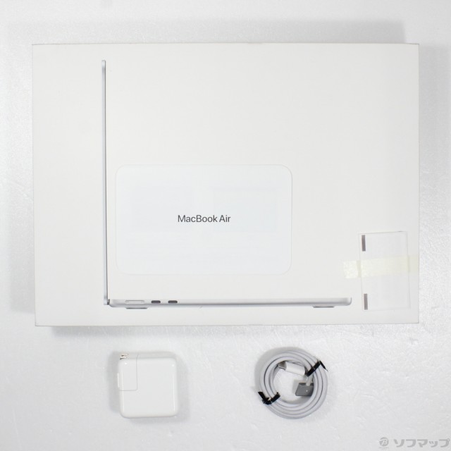 (中古)(展示品) MacBook Air 13.6-inch Mid 2022 MLXY3J/A M2 8コアCPU_8コアGPU 8GB SSD256GB シルバー (macOS v14.7)(262-ud)